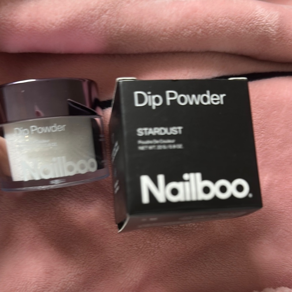 Nailboo - Stardust Dip Powder - White Glitters